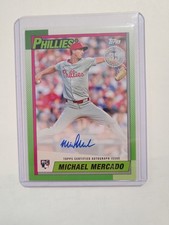 2025 Topps  - 1990 Topps Auto Michael Mercado #90A-MME (AU, RC) On Card