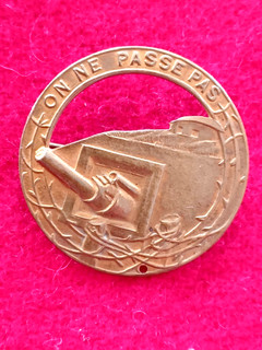 authentique insigne forteresse Maginot on ne passe pas de béret www2 39 45