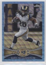 2012 Topps Chrome Blue Wave Refractors Daryl Richardson #BW-163 4c6