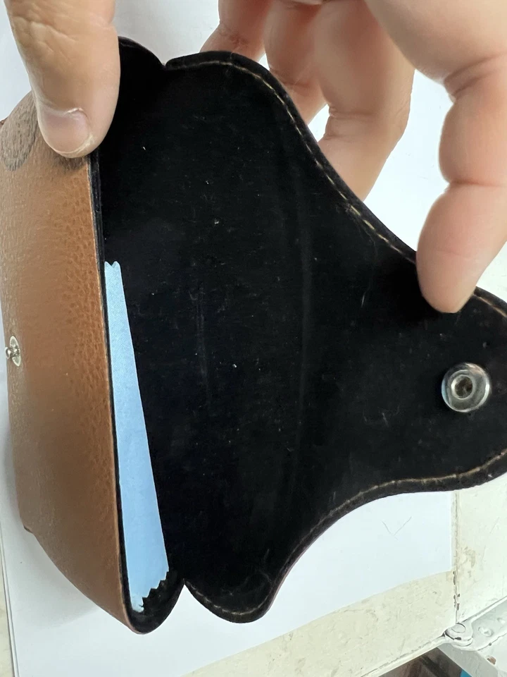 Auténtico Ray Ban Marrón Medio Duro Lado Aviador Gafas/Estuche Gafas de Sol Foto 3 de 4