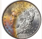 1883-CC $1 GSA MORGAN SILVER DOLLAR ✪ NGC MS-65 ✪ . beautiful toned cc dollar.
