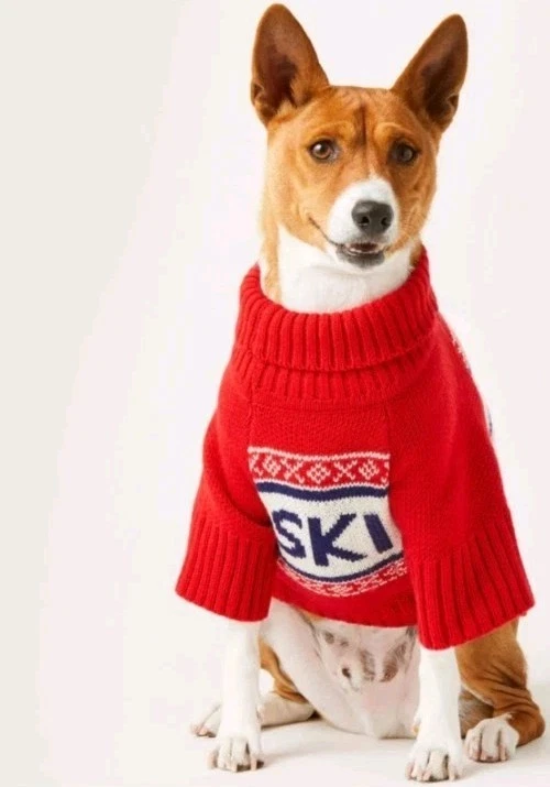 NWT The Foggy Dog Red and White "Ski" Sweater, S  (Retail $59) - Image 4 of 4