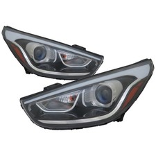 Headlight Set For 2014-2015 Hyundai Tucson CAPA HY2502185 HY2503185 Halogen