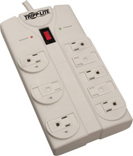 8 Outlet Surge Protector Power Strip, Extra Long Cord 25Ft, Right-Angle Plug, Li