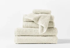 NWT COYUCHI Cloud Loom Org. Cotton Terry Hand Towel & Wash Cloth Undyed