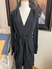 New Stella McCartney Black Long Sleeve Dress Size 10