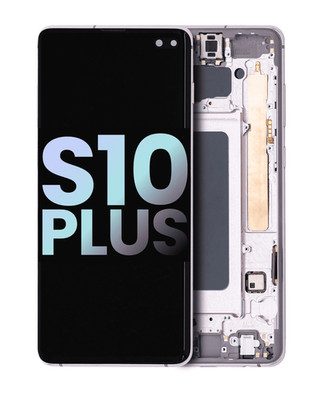 Genuine OEM Samsung Galaxy S10 Plus OLED Display Digitizer (Service Pack) White