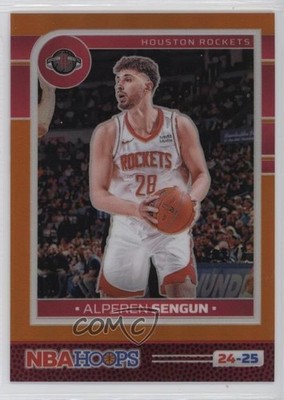 2024-25 Panini NBA Hoops Premium Orange Prizm 33/199 Alperen Sengun #210 11if