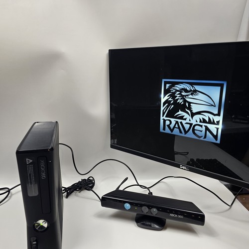 Xbox 360 S Console Bundle 250GB Kinect Cables 2 Games Tested and working Read - Picture 5 of 24