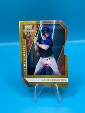 2021 Elite Extra Edition Prime Numbers Gold Diecut James Triantos /10