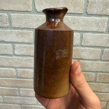 Antique Notts Lovatt & Lovatt Brown Salt Glaze Stoneware Pottery Ink Bottle
