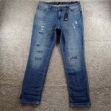 Kut from the Kloth Jeans Womens 14 Catherine Boyfriend Distressed Denim Pants