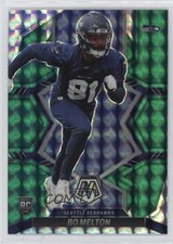 2022 Panini Mosaic Rookies Green Mosaic Prizm Bo Melton #348 11cz