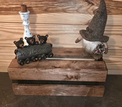 Handmade Farmhouse Stlye Rustic Crate Made From Reclaimed Wood!