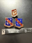 New ListingLot Of WW2 US Army DUI Insignia Pins Silver Enamel Military