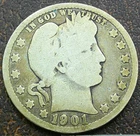 US 1901 Barber Quarter  **