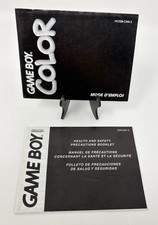Nintendo Game Boy Color - FRENCH Manual with Health  Safety Booklet