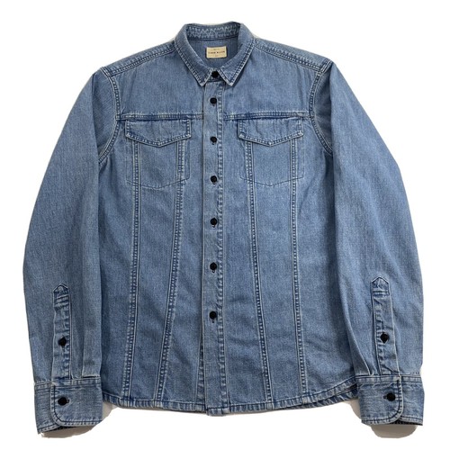Simon Miller Men Shacket Blue Denim 