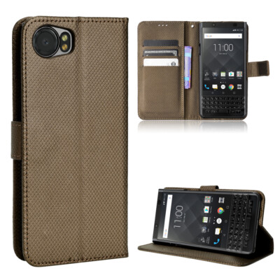 For Blackberry Keyone, Shockproof Classic Flip Leather Wallet Stand Case Cover