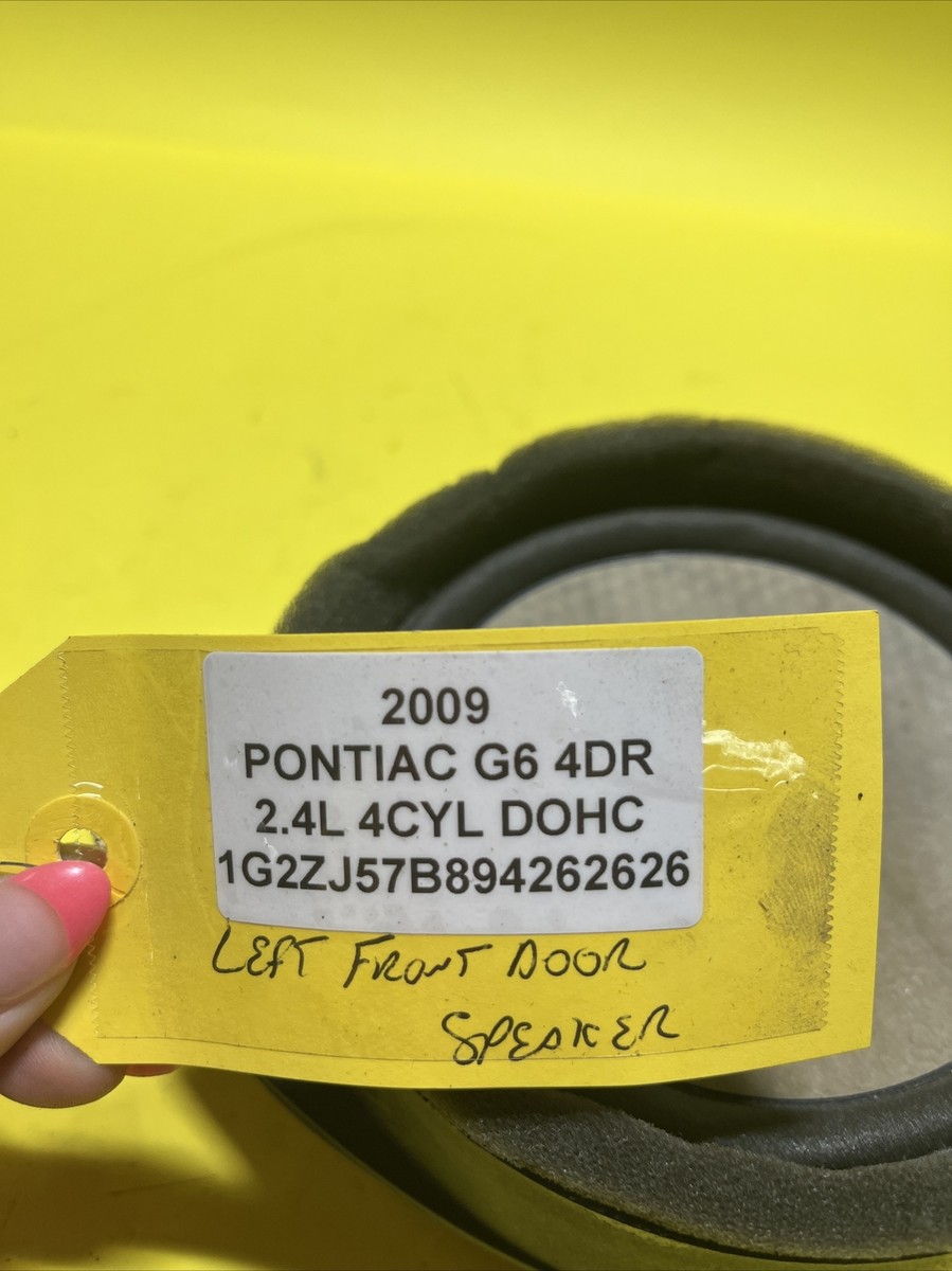 2006-2010 Pontiac G6 Front Left Driver Door Audio Speaker 06 07 08