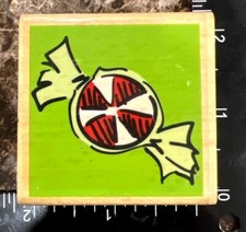 Peppermint Candy Wood Mounted Rubber Stamp By Oogaloo