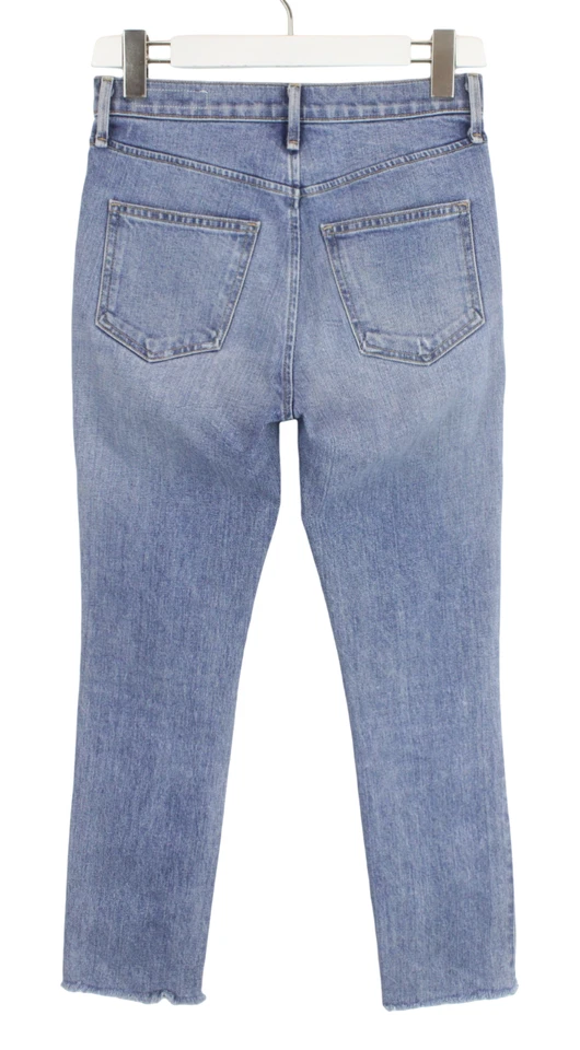 RAG & BONE Jeans Damen W24 Whiskers Tapered Fit Zip Fly Blau Denim - Bild 2 von 4