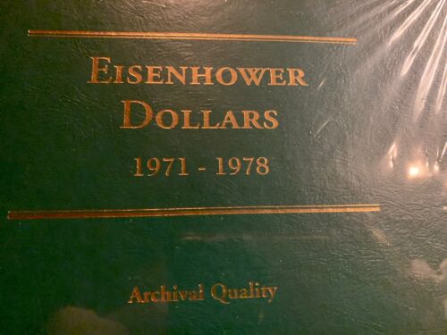 Littleton Deluxe Coin Album EISENHOWER Dollar Archival Excellent Condition NOS - Picture 2 of 4