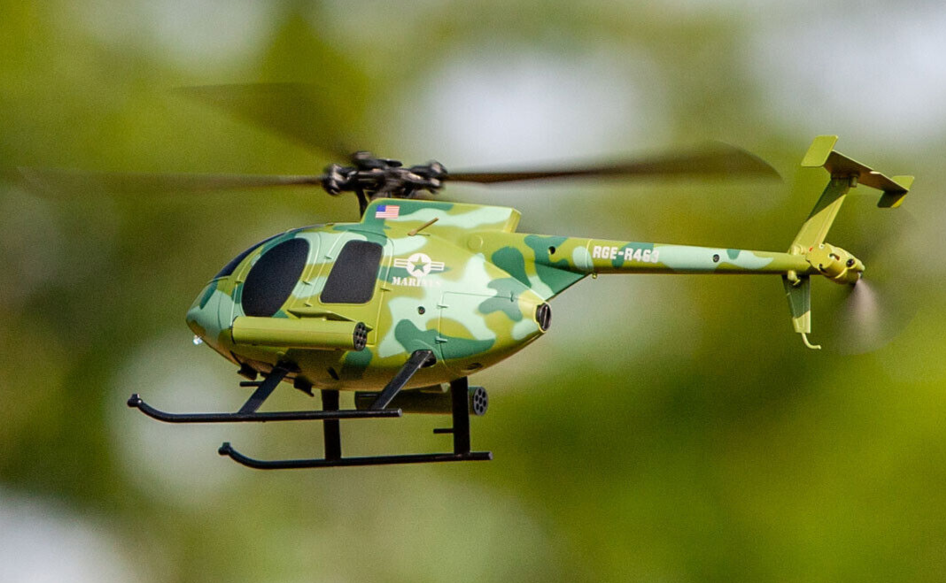 RC HELICOPTER 4 Blade HUGHES MD500 W/ Gyro Stabilization 4CH