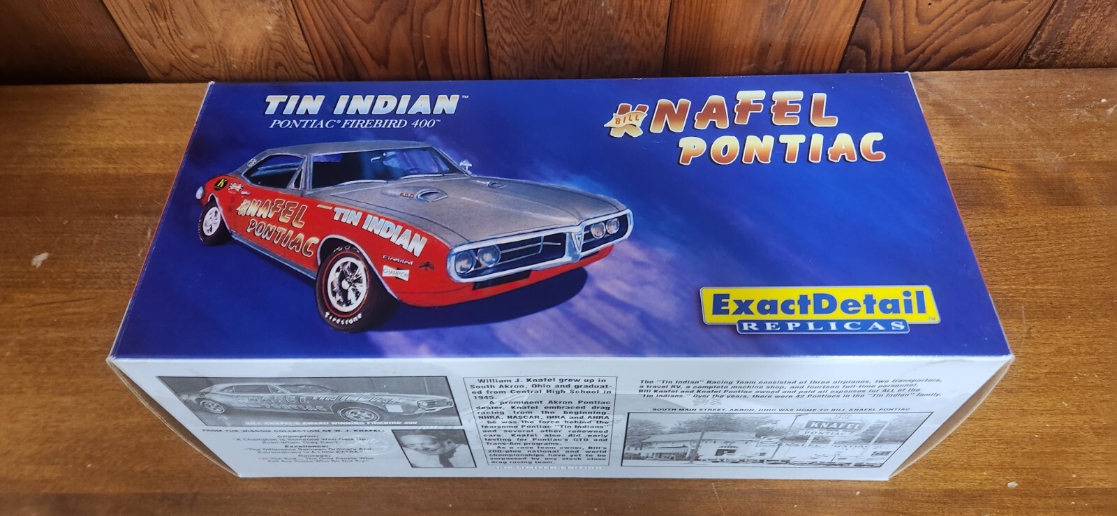 ExactDetail Replicas Tin Indian Pontiac Firebird 400 1:18 New L.E. Bill Knafel