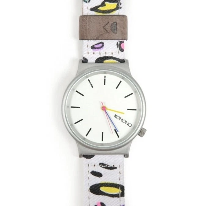 Relógio feminino KOMONO '80s Leopard' mostrador redondo 35mm 130192 - Imagem 2 de 4
