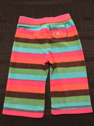 BabyGap Baby Girl Fleece Stripe Pants 6-12M - Picture 2 of 4