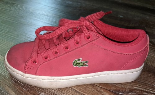 LaCoste Straightset girls pink lace up 