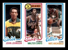 1980 Topps Basketball #75 Johnson Davis Archibald EX *e5