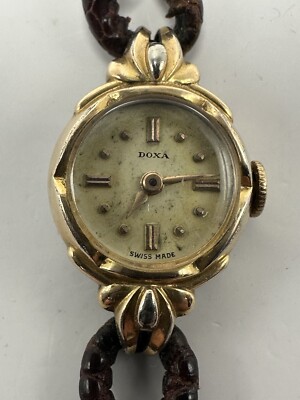 Doxa Ladies Watch Gold Plated Vintage Mechanical 17MM 6.75  display picture 1