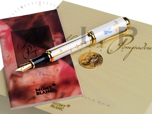 MONTBLANC LIMITED EDITION 888 MARQUISE de POMPADOUR 18K FOUNTAIN PEN STYLO PLUME - Picture 11 of 12