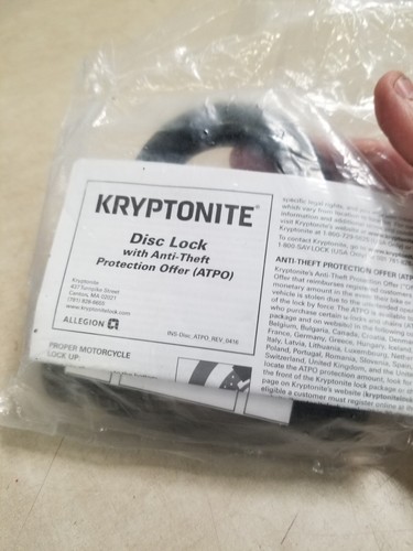 Kryptonite Evolution Series 4 Disc Lock Black Key - Picture 3 of 5