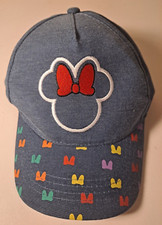 Disney Junior Minnie Mouse Hat Girls Adjustable Snapback Cap w/colorful bow brim