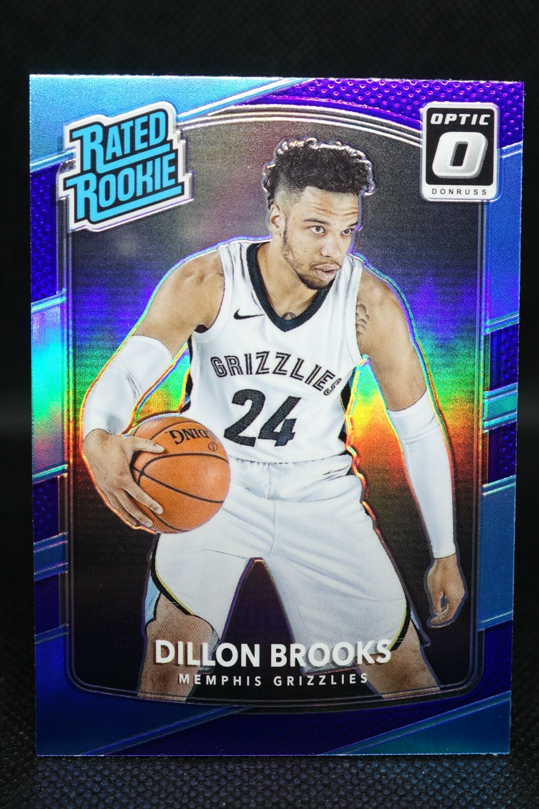 2017 Optic #152 Rated Rookies Purple Dillon Brooks RC Grizzlies 🔥 + TOP LOADER