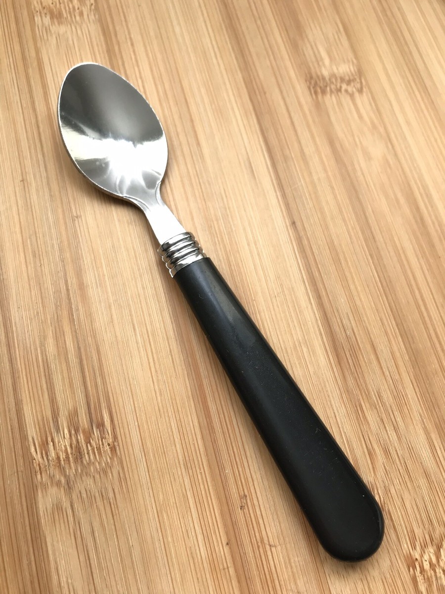 Gibson Stainless GIA3 BLACK Plastic Handle TEASPOON 6” | eBay