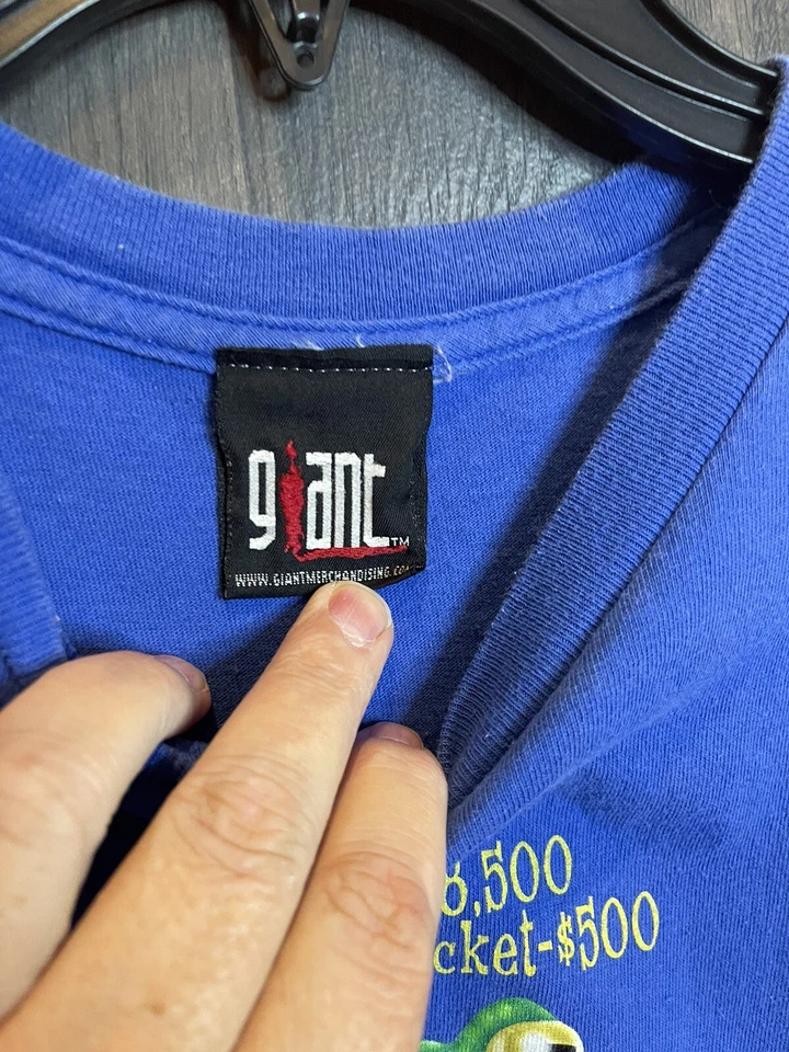 Camiseta Bugs In Your Teeth Priceless Motociclista Adulto Azul Médio - Imagem 3 de 4