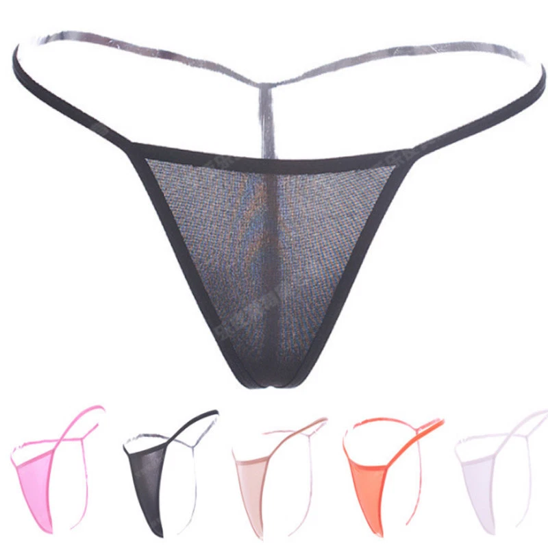 Sexy Damen-Dessous durchsichtig G-String T-Back Slip Höschen Unterwäsche Tanga