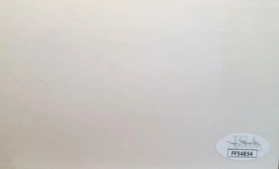 Don Sutton HOF LA Dodgers 1966-1980 signed 3x5 index card JSA COA FF54854 - Image 2 of 3