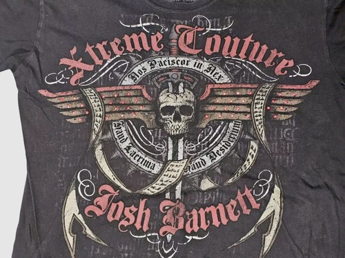 Men's Affiction Xtreme Couture Josh Barnett Studded T-Shirt Large - Picture 3 of 5