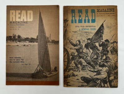 READ Magazines Incorporating Young America Jan 15, 1960 & Feb 1, 1961 Vintage 
