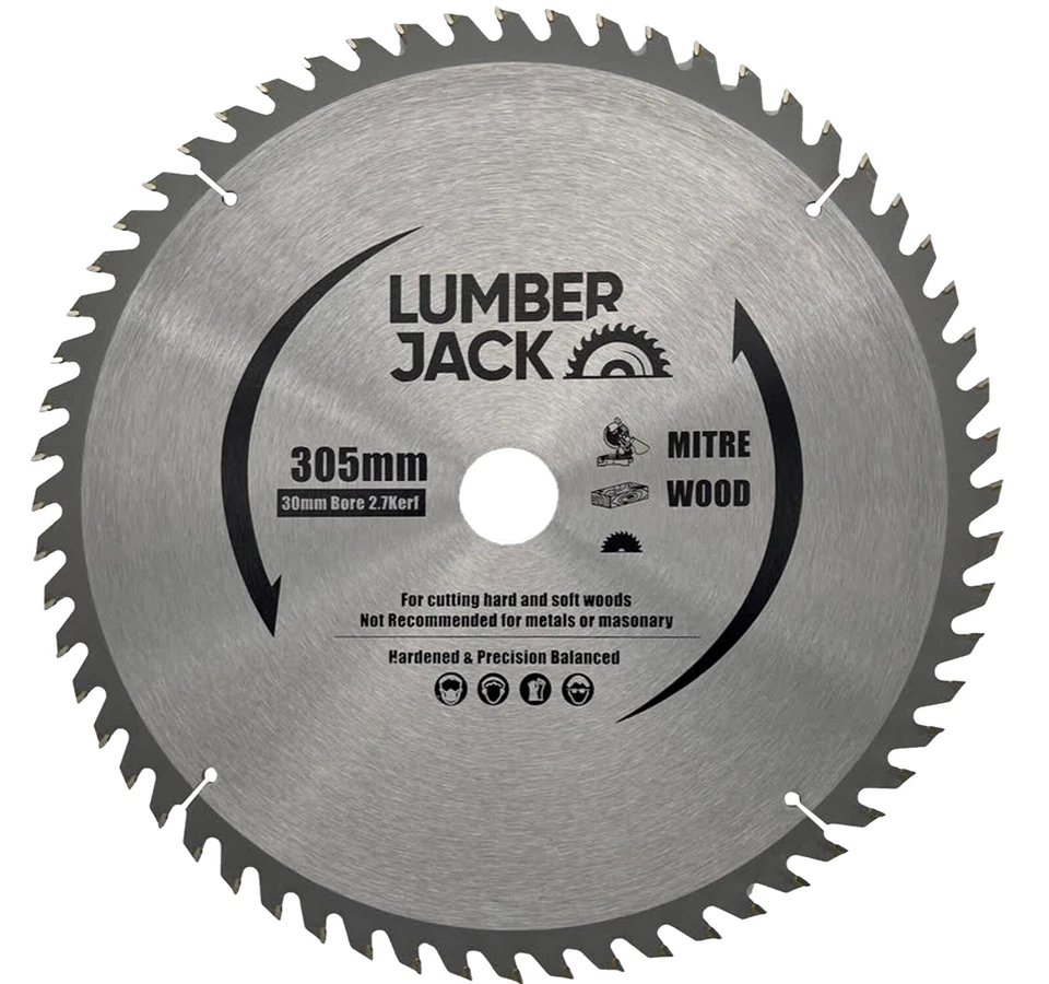 Lumberjack TCT Circular Saw Blade 305mm x 30mm 100 Teeth for Mitre & Table Saws - Image 2 of 4