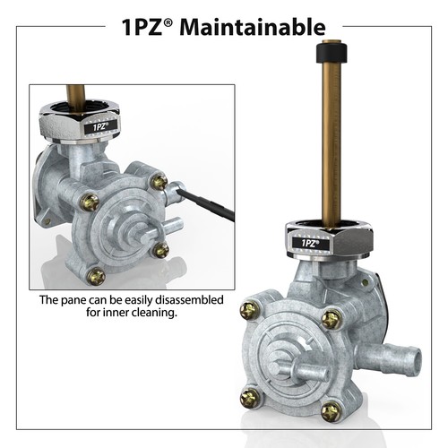 Fuel Vacuum Petcock & Filter For Honda VTX1300C 1300R 1300S 1300T #16950-MEM-674 - Bild 5 von 7