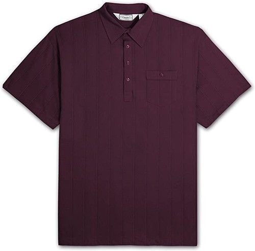 NWT Big and Tall Pleated Tone on Tone Lightweight Polo Shirt by Classics Palmlan - Picture 4 of 5