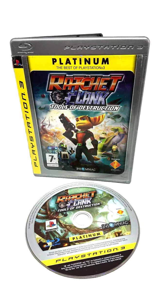 Ratchet & Clank Future: Tools of Destruction - Platinum (PS3) (PlayStation), Used, 0711719962250