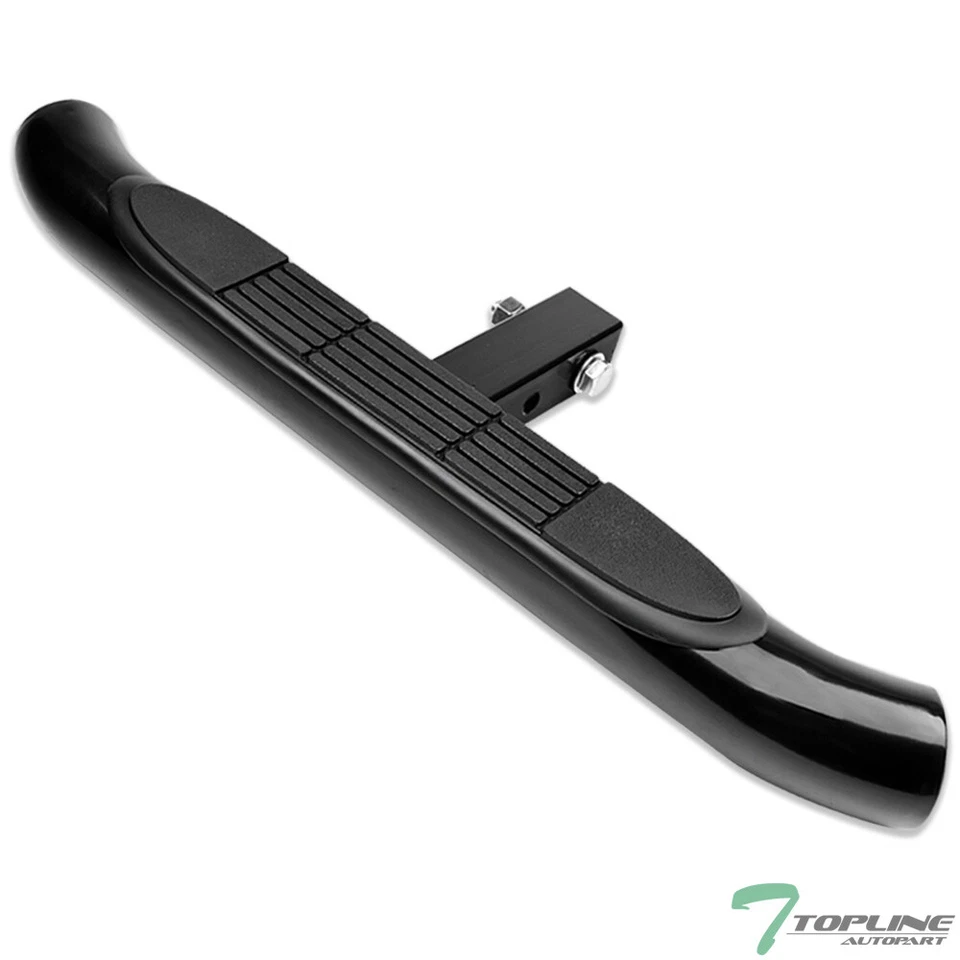 TLAPS 3" Tube Trailer Hitch Step+2" Tow Receiver Black For Nissan Subaru Toyota Foto 2 de 4