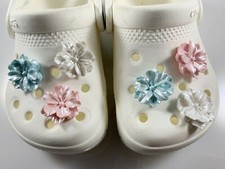 High Quality Pearl Flower Set Shoe Charms For Croc - 6Pcs